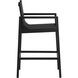 Merano 45 inch Black Outdoor Barstool